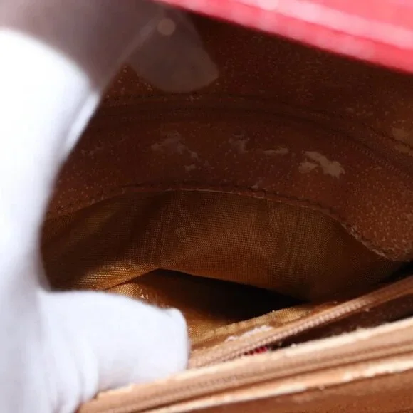 GUCCI Bamboo Hand Bag Leather Red Gold 002 0260 2615 Auth ep12137 - Picture 11 of 16